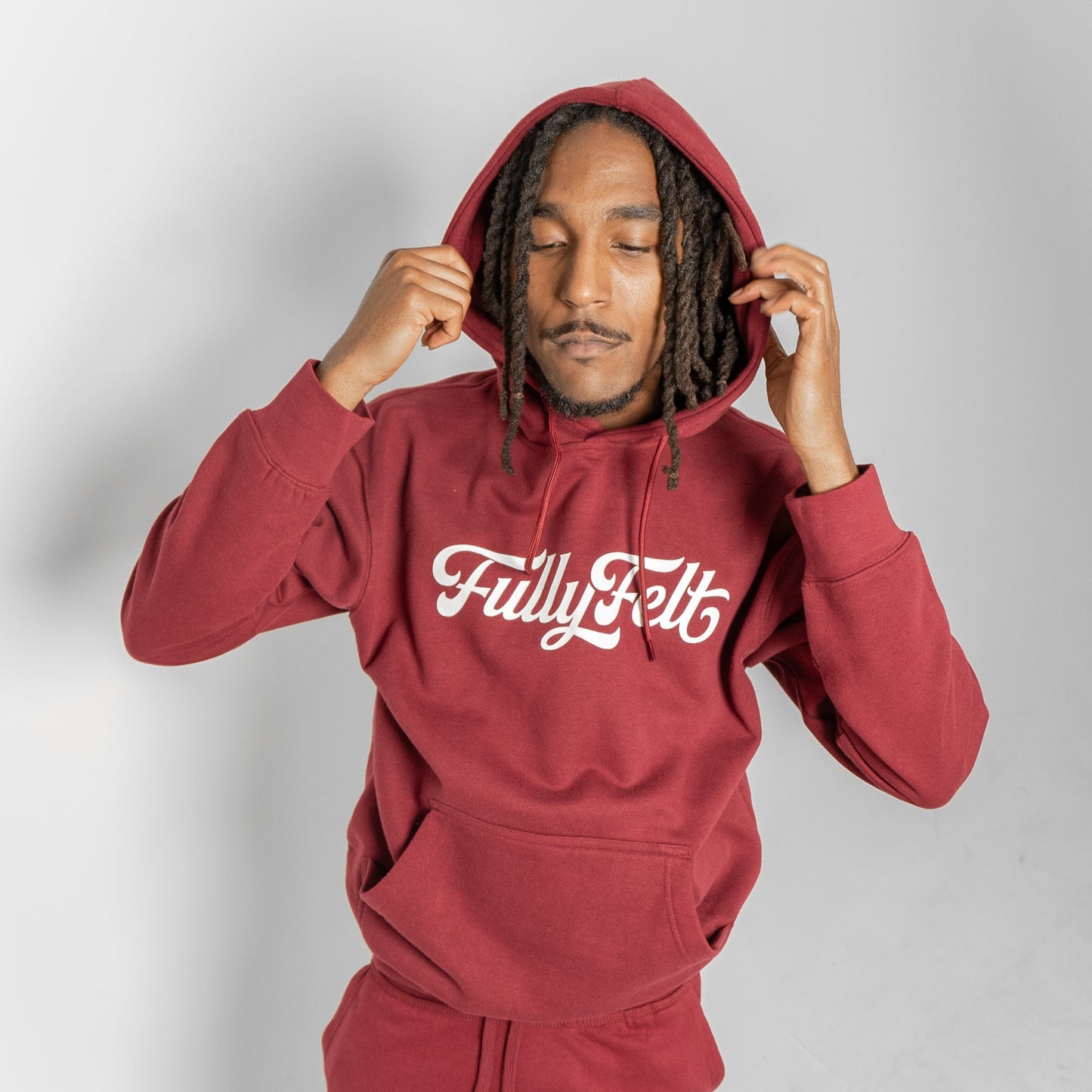Burgundy Logo Hoodie